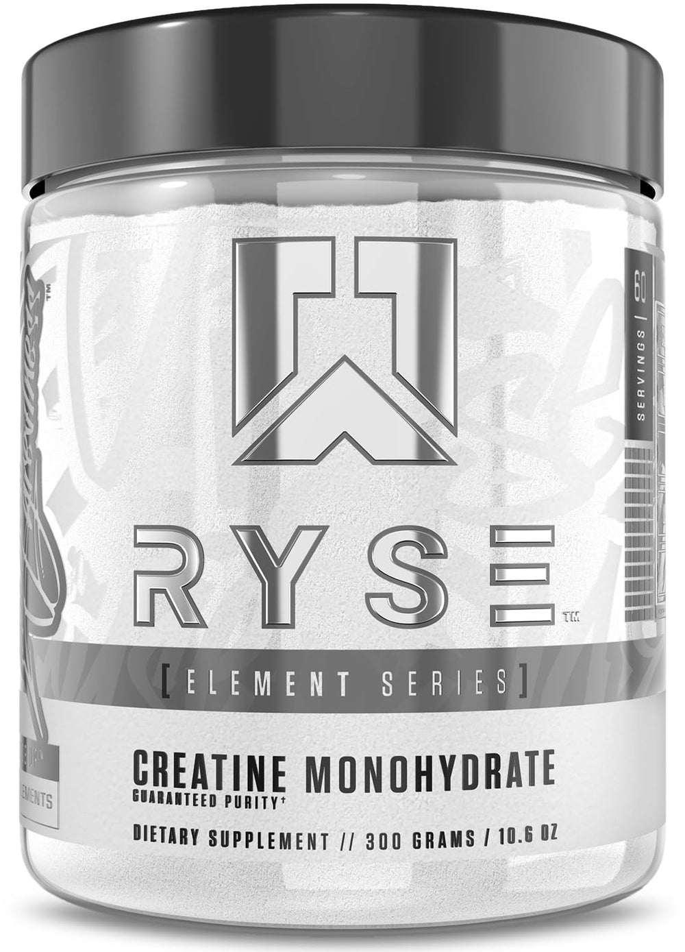 RYSE Creatine Monohydrate Powder unflavored tub front