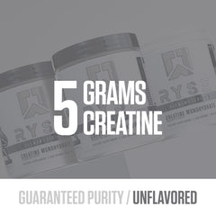 Concept image of creatine purity and science