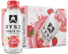 RYSE Loaded Pink Splash bottle—bold energy booster with zero sugar for workouts