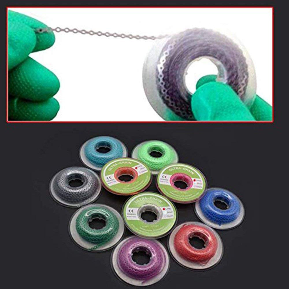 Latex-free and hypo-allergenic label on power chains