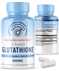 S-Acetyl L-Glutathione 300mg capsules bottle front