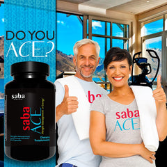 Saba ACE-capsules-on-desk conveys easy daily dosing and appetite-control routines.