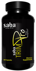 Saba TrimPro bottle label with Thermogenic Fat Burner name