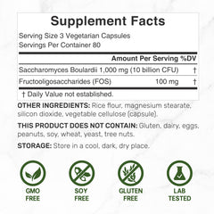 Packaging front view highlighting 10 billion CFU per serving