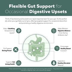 Shelf-stable Saccharomyces boulardii probiotic capsules