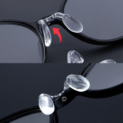 Saddle bridge nose pad for glasses