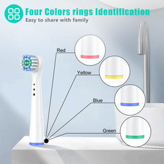 Safcare 8pcs replacement brush heads for Oral-B Electric Toothbrush YE638 - image 4
