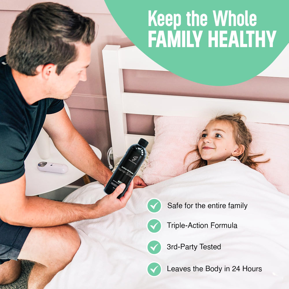 Safe for ages 5 and up with nano colloidal silver 32ppm