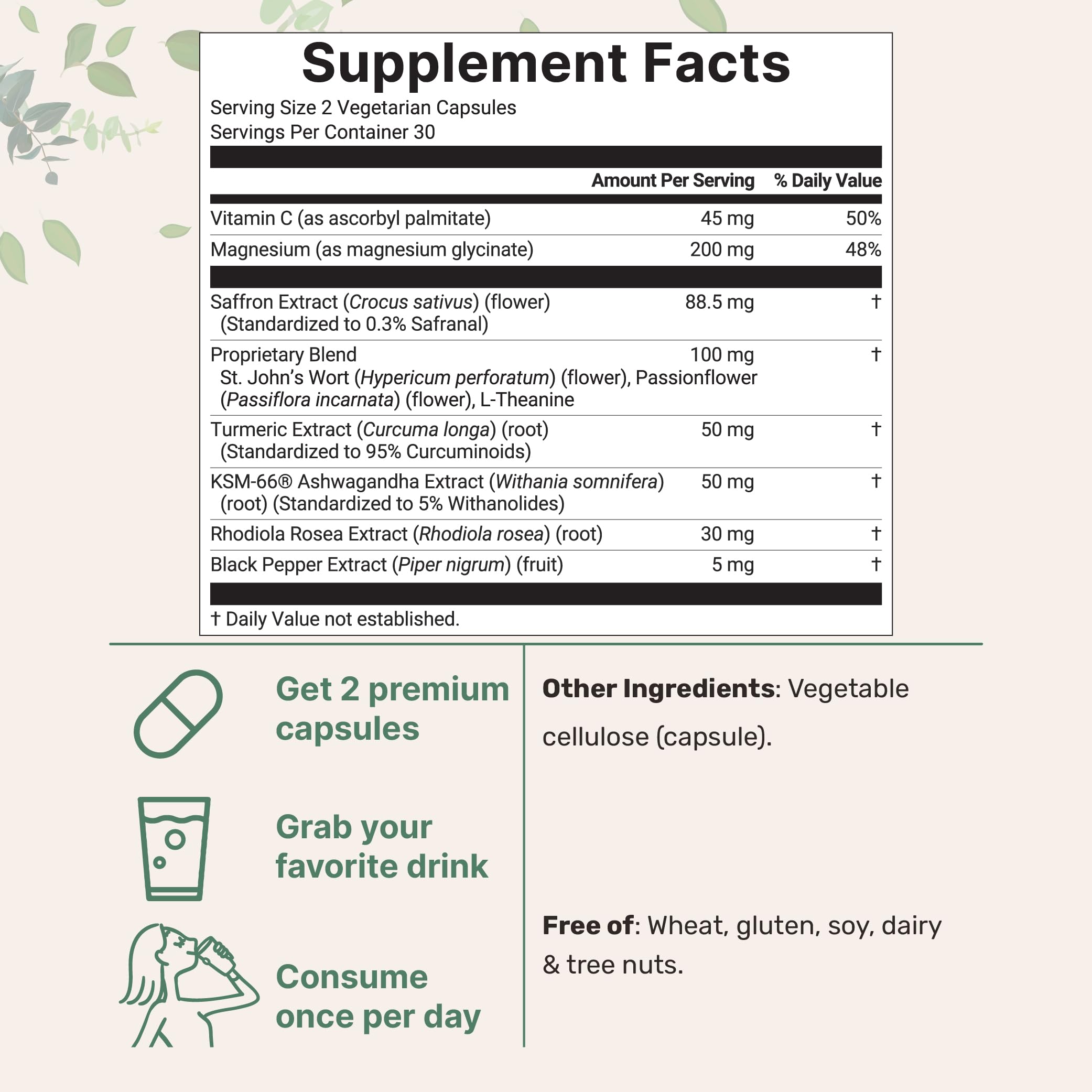 Close-up of saffron threads and saffron extract Close-up of saffron threads and saffron extract
