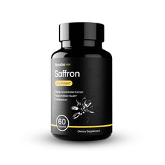 Notable Ultra-Potent Saffron Extract Capsules bottle displaying 60-day supply