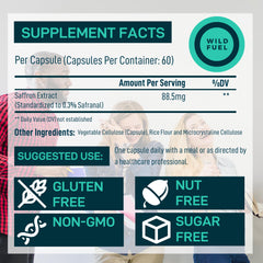 Capsule representing mood and energy support from saffron extract