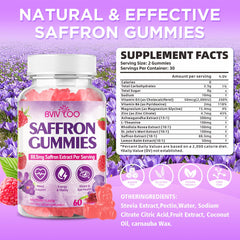 Saffron Gummies 10-in-1 Formula bottle