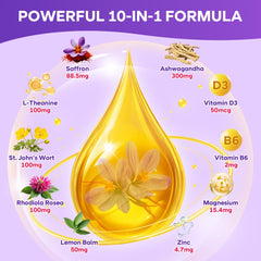Close-up of saffron gummies highlighting consistency and color