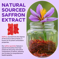 Saffron gummies suitable for kids and adults