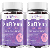 Saffron Gummies bottle showing 120 servings