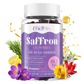 Front view of Saffron Gummies bottle showing 60 Servings
