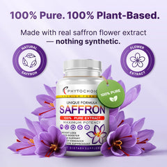 Concept image highlighting eye health and saffron benefits