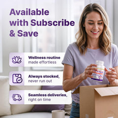 60-capsule saffron supplement bottle on neutral surface