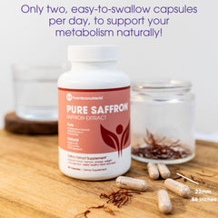 Eye health illustration with saffron supplementation