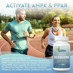 Sahha Liposomal Berberine 1500mg bottle with label