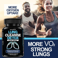 Illustration of improved breathing and healthy lungs