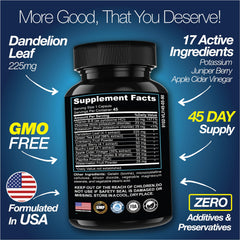 Before and after swollen ankles relief shown with Water Away