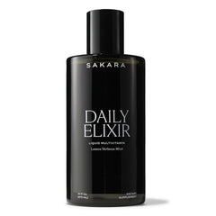 Bottle of Sakara Daily Elixir Lemon Verbena Mint flavor