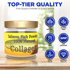 Salcoll Collagen powder tub with scoop