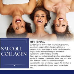 Close-up of Salcoll collagen skin capsules