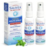SALIVEA Extra Gentle Dry Mouth Spray bottle with mint flavor – 1.5oz, two-pack