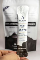 Close-up of product label and ingredients on the jar