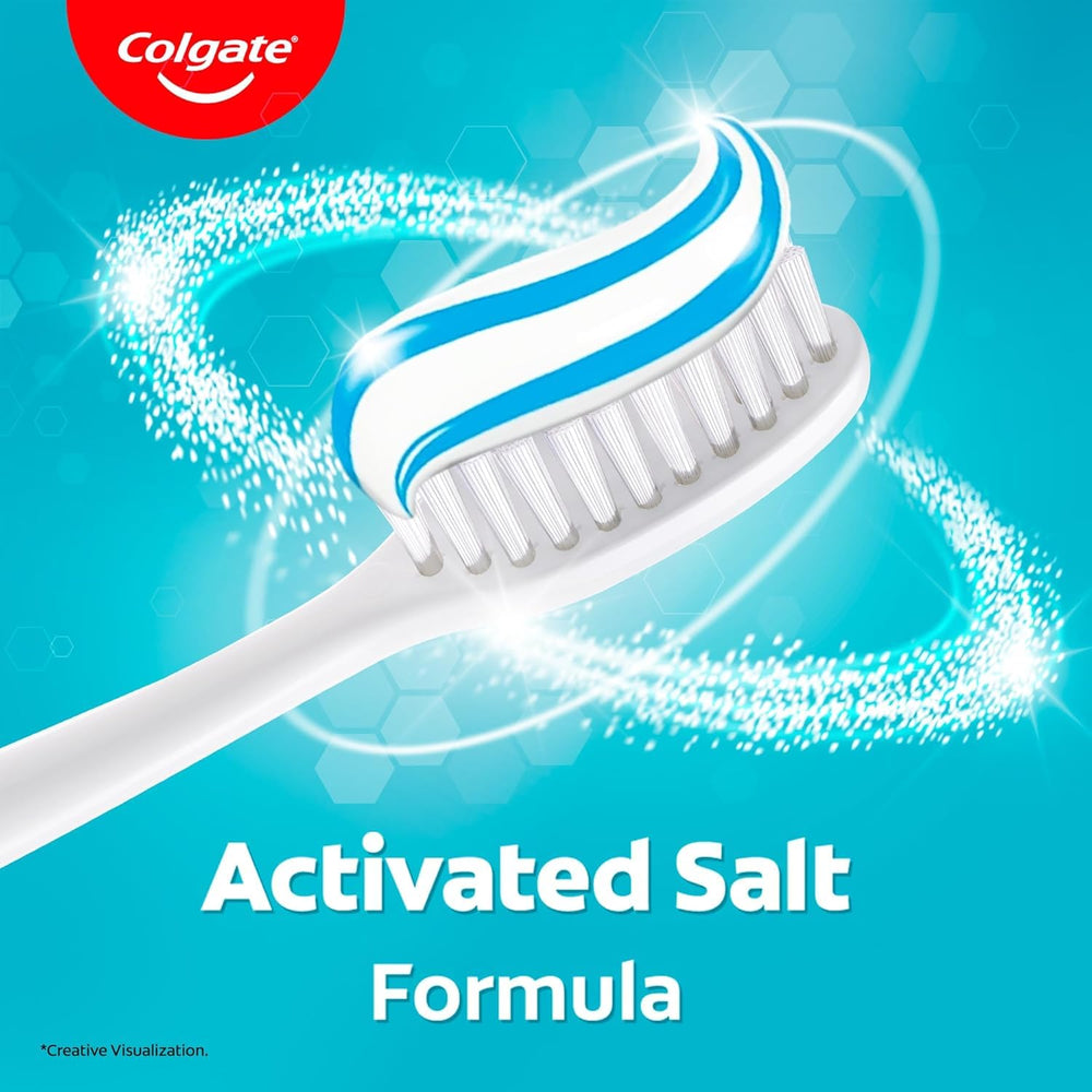 Gum care concept with Salt Toothpaste with Mint