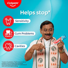 Pack shot showing Salt Toothpaste with Mint 100g