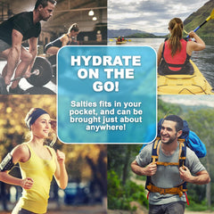Salties Electrolyte Drops mineral blend image emphasizes Great Salt Lake minerals for clean hydration.