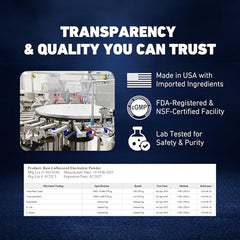 Saltivate unflavored electrolytes stirred into a glass for a customizable intake.