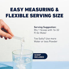 Saltivate label close-up shows no sugar or flavorings for clean hydration.