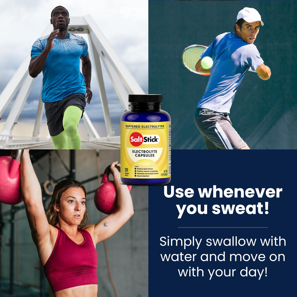 Close-up of SaltStick electrolyte capsule