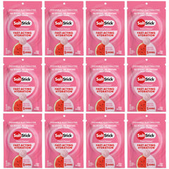 SaltStick Electrolyte FastChews watermelon hero bottle displays refreshing hydration on the go.