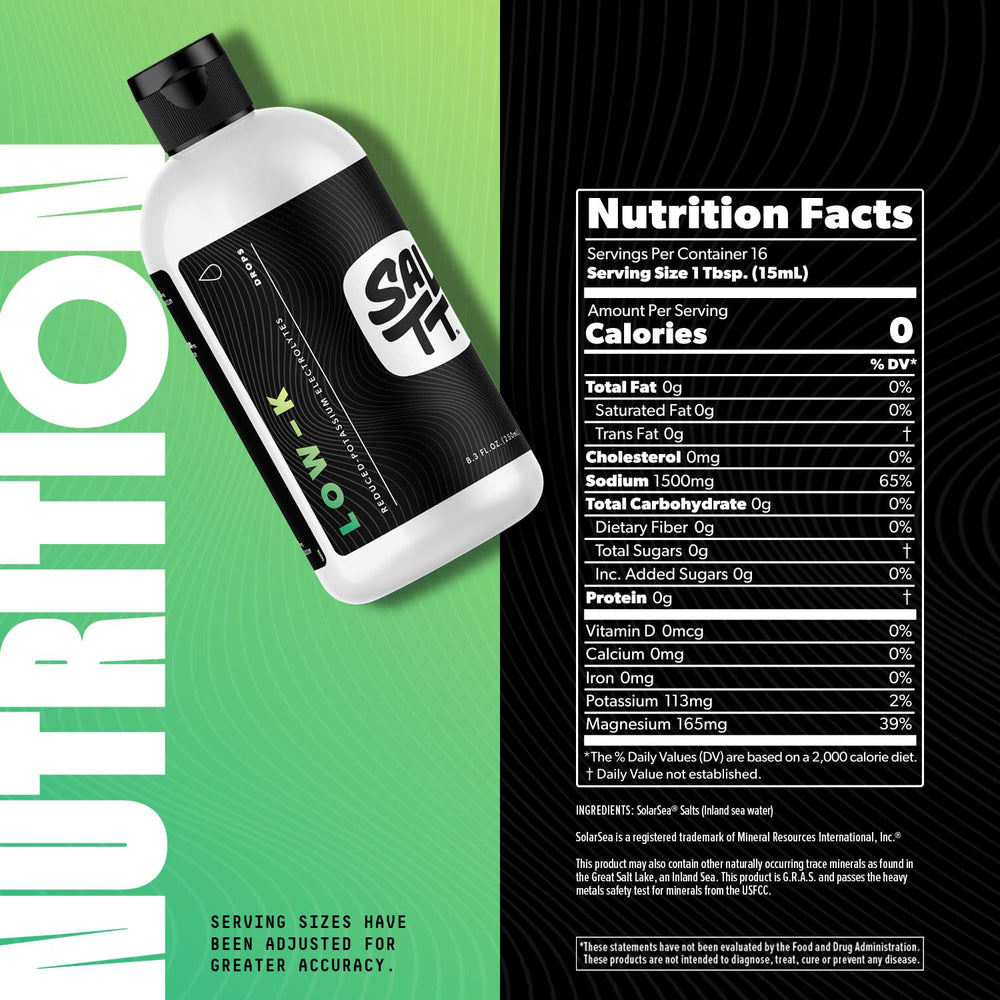 SALTT Low-K Fasting Drops bottle close-up