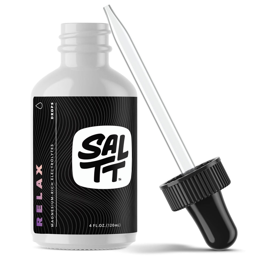 SALTT Relax Magnesium Drops 120 ml bottle with dropper