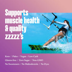 Ingredients and electrolyte blend information for SALTT Relax Magnesium Drops