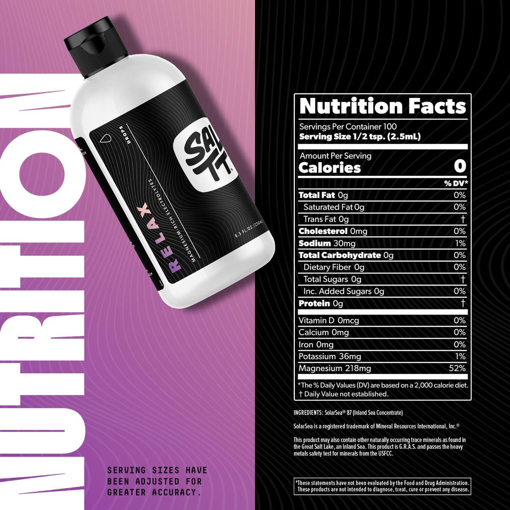 Full SALTT Relax Magnesium Drops packaging image