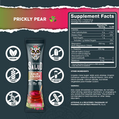 Salud sleep aid drink mix packets with prickly pear flavor