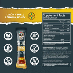 Nutrition note showing 1g sugar and 5 calories per serving.