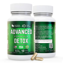 Salutem Vita Advanced Detox Cleanse packaging suggests an easy daily detox routine