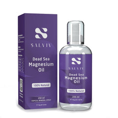 Salviv front bottle view showing clean Dead Sea magnesium packaging for easy identification