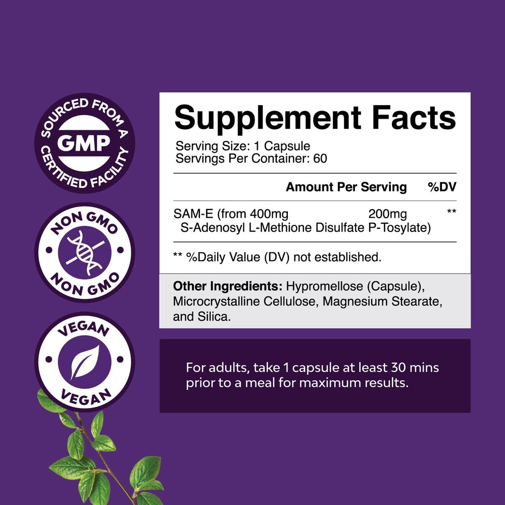 Sam-E 200mg brain focus and mood support product image