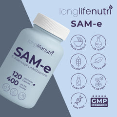 No fillers and clean formula of SAM-e 400mg