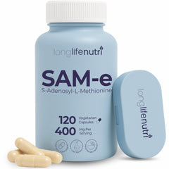 LongLifeNutri SAM-e 400mg vegetarian capsules 120-count