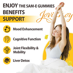 Vegan-friendly SAM-e Gummies bottle with travel-ready packaging